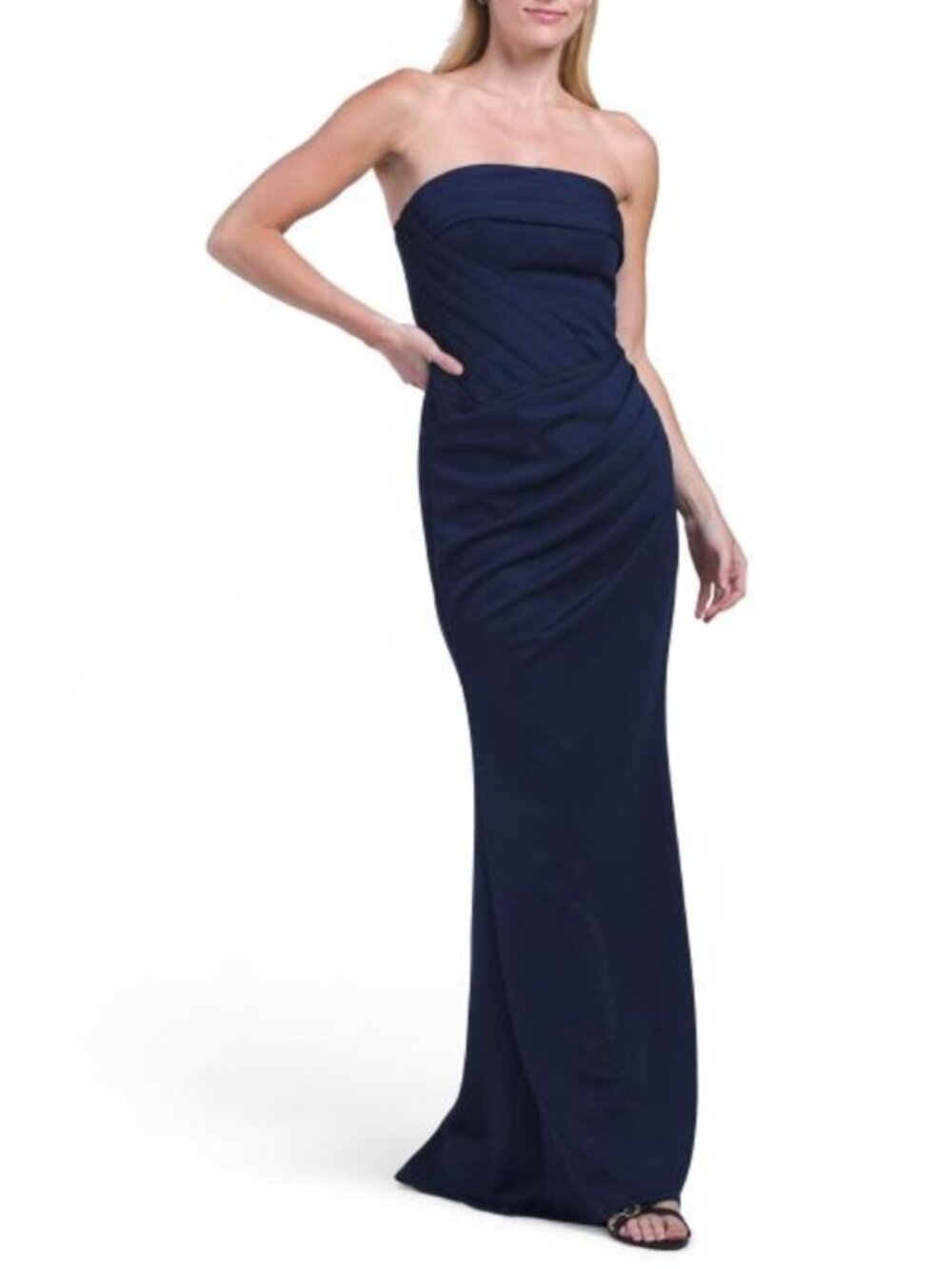 MANIJU Sleeveless Pleated Gown